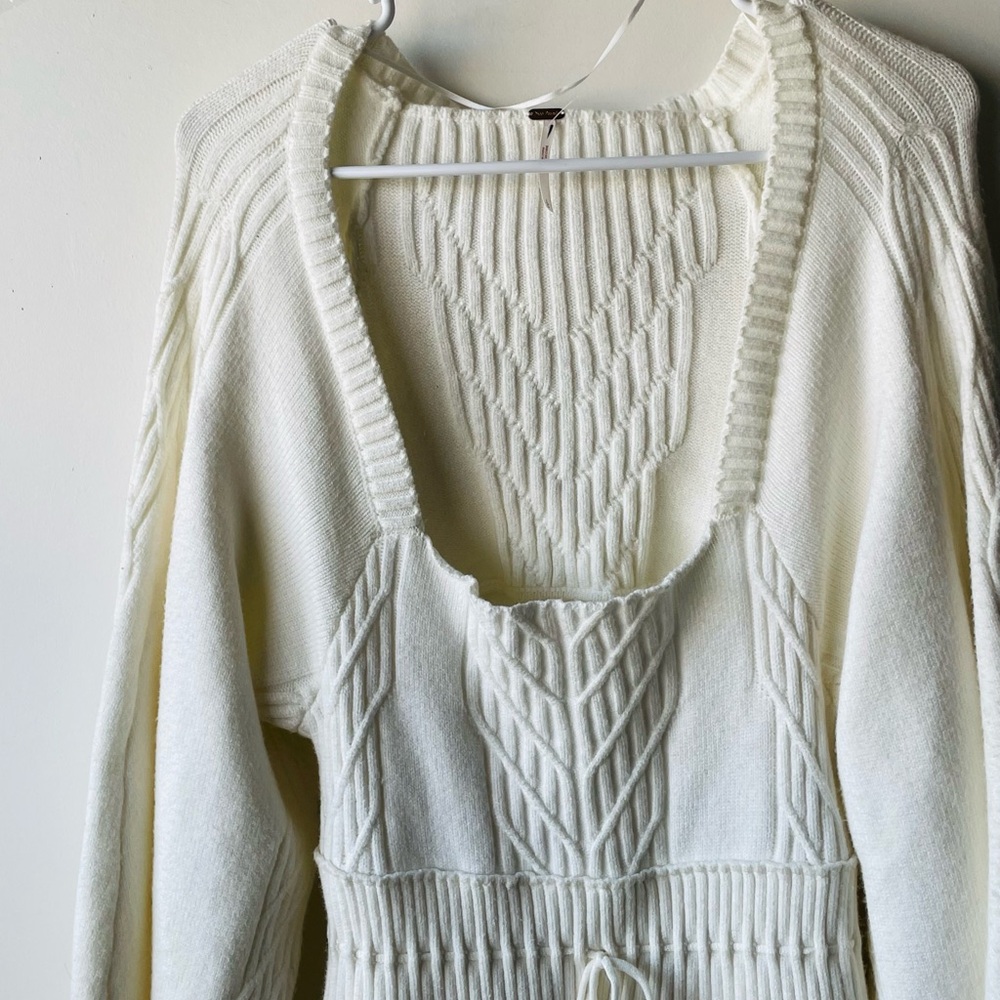 Free People White Long Sleeve Dress - Picture 3 of 10